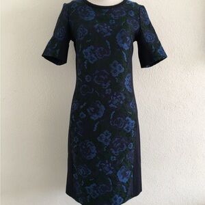 Pink Tartan Floral Sheath Dress Size S